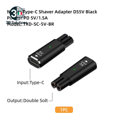 Adattatore USB-C 5V per Rasoio Philips OneBlade con LED di Ricarica - 第 9/14 張圖片