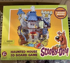Gioco da tavolo 3D vintage 2007 Pressman nuovo con scatola Scooby-Doo Haunted House verificato completo