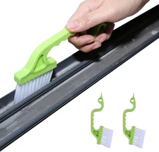 2Pcs Hand-Held Groove Gap Cleaning Tools Door Window Track Kitchen Cleaning Brus