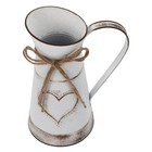  3pcs Elegant Metal Flower Vase with Heart-Shaped Design Decorative Bucket