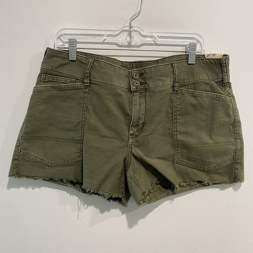 Anthropologie Pilcro The Wanderer Olive Green Shorts Women’s Size 32 NEW Boho - Picture 2 of 7