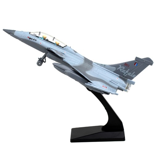 1/100 Air Force Rafale B Camouflage Alloy Fighter Aircraft Simulation Model - Foto 1 di 9