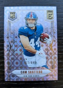 2025 Donruss Elite CAM SKATTEBO Lavender Pyramid SP #153 (RC) NY Giants /649