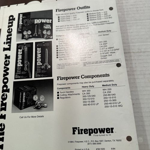 Victor Equip. Co 1981 Apparatus & Equipment Master Catalog, Price Book - Foto 15 di 15