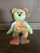 Ty Beanie Baby: Peace Bear 1996 - Multicolor