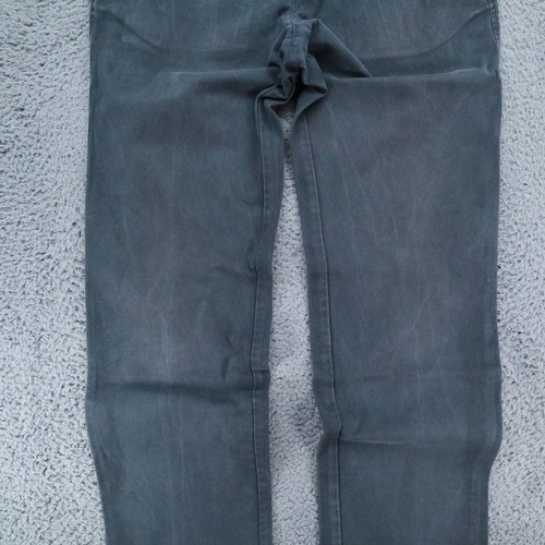 Pantalones de algodón Lacoste regular de corte estrecho para hombre 33W 32L cremallera completa informales, azules - Imagen 5 de 12