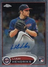 2012 Topps Chrome #154 Liam Hendriks Rookie Autos - Minnesota Twins