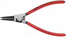 KNIPEX Tools - Circlip Pliers, External, Straight, 7.25-Inch, Red and Silver 