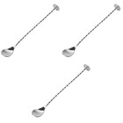  3 Pack Cocktail Rührstäbchen Wiederverwendbare Rührstöcke Swizzle Stick
