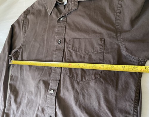 GAP Fitted Button Down Hemd Herren Größe Small Braun Freizeit Langarm Kragen - Bild 9 von 14