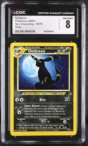 UMBREON Neo Discovery Holo Rare #13 CGC 8 Vintage Pokemon [Nostalgium]