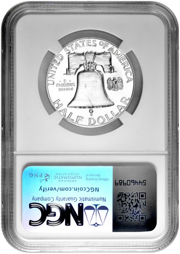 1960 50C Proof Silver Franklin Half Dollar NGC Graded PF 69 in New Holder - Picture 2 of 2