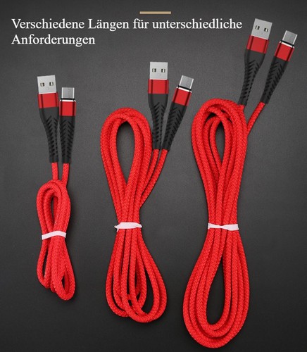 Micro USB auf USB 1-2-3m Ladekabel 60W Schnellladekabel für Samsung Xiaomi 3A - Bild 6 von 16