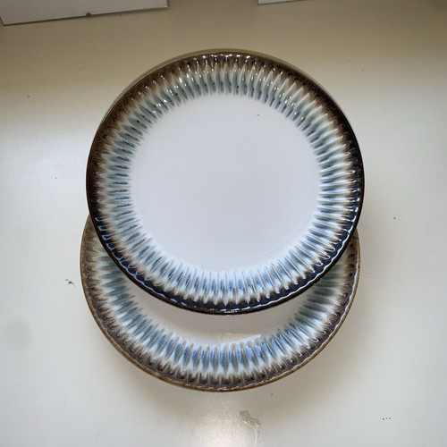 Laurie Gates Sunray White Blue Stoneware Lunch Plates 8 .75” Replacements - Picture 5 of 8