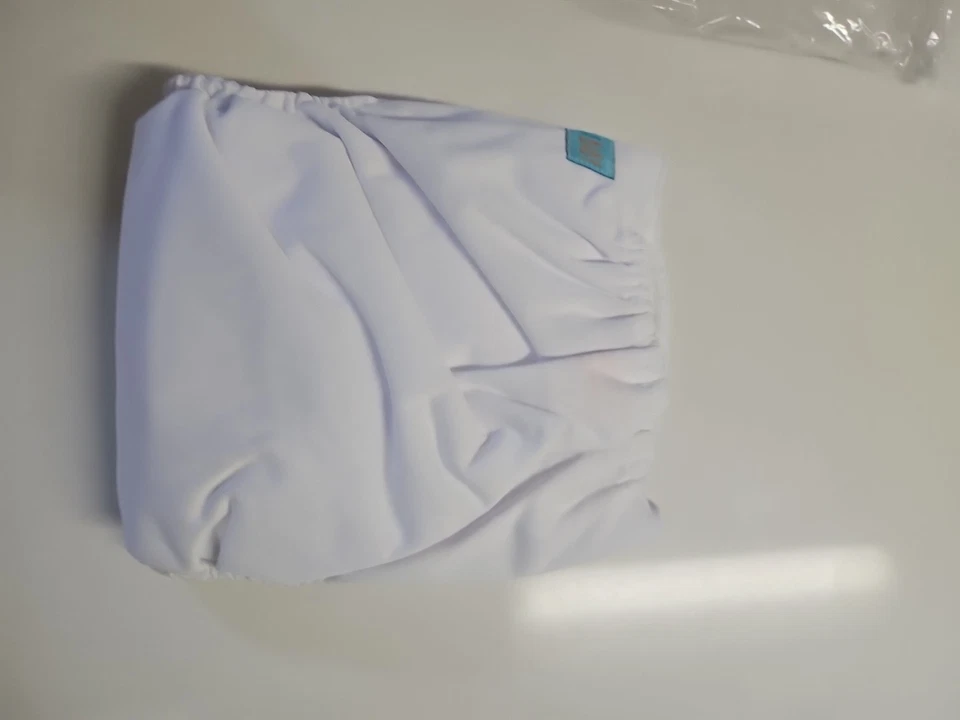 ALVABABY Pañales de Tela para Bebé (1 Pieza) Ajustables Lavables 4 Insertos Blanco A21 Foto 3 de 4