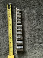 Snap On 3/8” Drive Shallow Socket Set, 6pt, Sae, See Descrip For Sizes…. Snap On 3/8” Drive Shallow Socket Set, 6pt, Sae, See Descrip For Sizes….