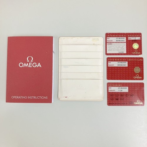 VINTAGE GENUINE OMEGA Speedmaster Seamaster Red watch box case Card 250629010yA - Picture 2 of 10