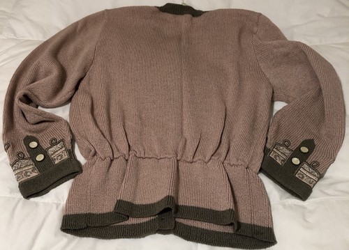 UMI Collection Anne Grimes Button Up Knit Pink Sweater Women's Size M Pre-Loved - Picture 2 of 15