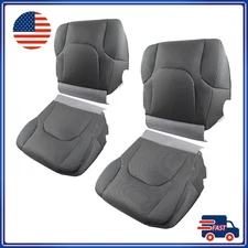 For 2005-2019 Nissan Frontier Driver &Passenger Bottom-Top Cloth Seat Cover Gray