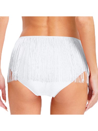 Damen kurzer Karneval Slip Training Kostüm Urlaub glitzernde Salsa Quaste Club - Bild 38 von 79