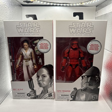 Star Wars The Black Series First Edition Rey  91 - Sith Trooper  92 White Bod