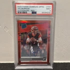 2020 Donruss Optic JOE BURROW #151 Rookie Auto Red #24/50 PSA 9 ON CARD
