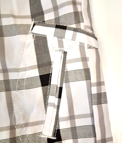 Lee Dungarees Boys Sz 4 Grafton Quick Dry Cargo Shorts White Plaid - Picture 6 of 9