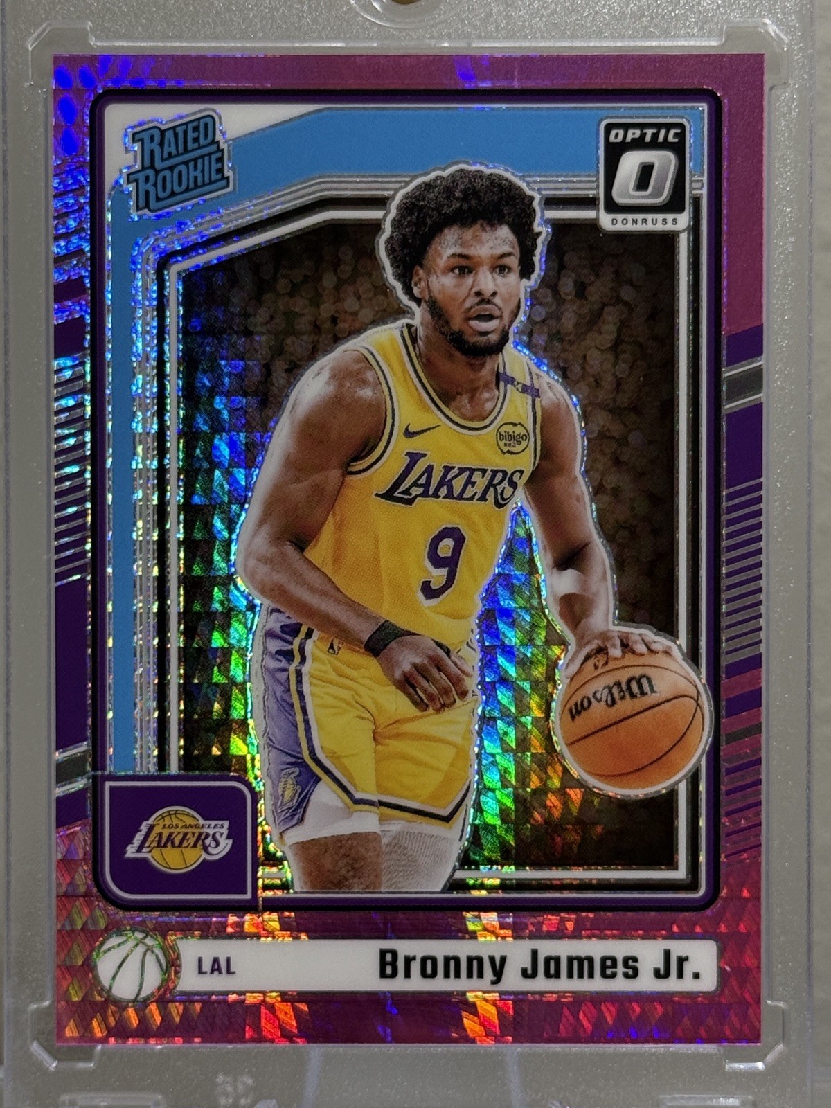 2024-25 Donruss Optic - Bronny James Jr. Pink Hyper Prizm Rated Rookie #282 (RC)