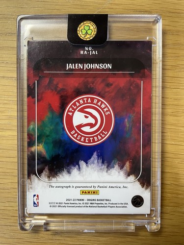 2021-22 Panini Origins Jalen Johnson Rookie On Card Auto - Card# RA-JAL - Picture 3 of 3