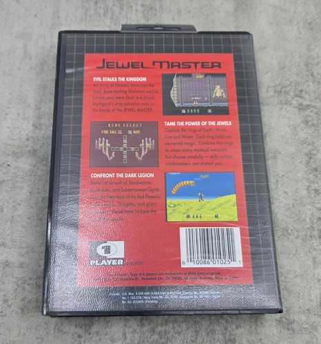 Sega Genesis Jewel Master CIB Videospiel gereinigt & getestet komplett - Bild 2 von 7