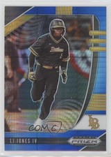 2020 Panini Prizm Draft Picks Blue & Carolina Hyper LJ Jones IV #PDP152 0o6v