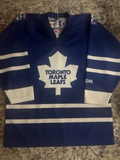 Vintage Toronto Maple Leafs NHL CCM Childs One Size Blank Jersey Blue White