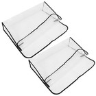  2 Pcs Plastic Chair Covers for Dining Chairs Beauty Salon Protective