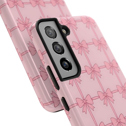 Pink Bow Coquette Tough Phone Case for Samsung S21 S22 S23 S24 Hard Phone Cover - Picture 13 of 21