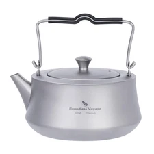 Boundless Voyage 800ML Titanium Kettle with Filter & Folding Handle Ultraligh