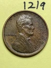 1909-VDB LINCOLN WHEAT CENT, VERY HIGH GRADE!, XF-AU #1219