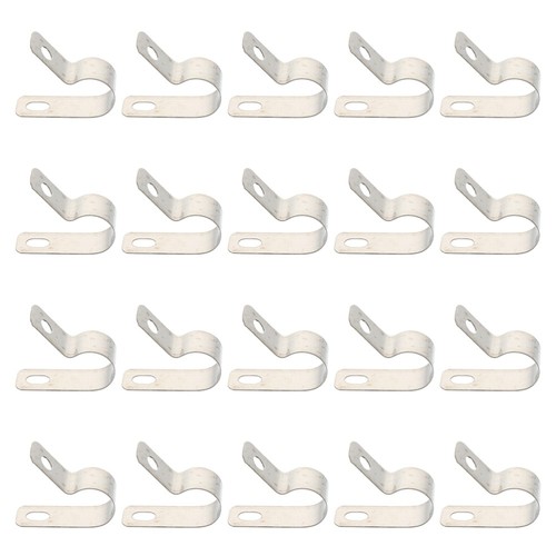 50 Pcs Thickened R-shaped Wire Clip Clamps for Steel Cable Clips Kit Outdoor - Afbeelding 9 van 12