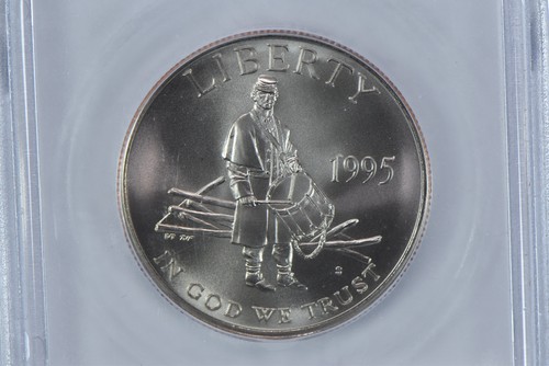 1995-S Civil War Commemorative Half Dollar MS70 ICG *4521 - Picture 3 of 5
