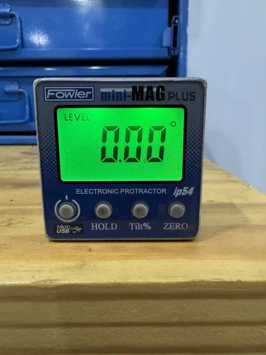 Fowler 54-422-500-0 Mini-Mag PLUS Magnetic Base Digital Protractor