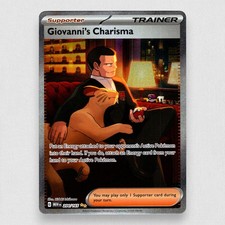 Giovanni's Charisma 204/165 SV: Scarlet & Violet 151  Special Illustration Rare