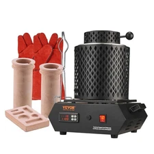 Digital Electric Melting Furnace Kit 3KG 2102°F for Gold Silver Copper Smelter