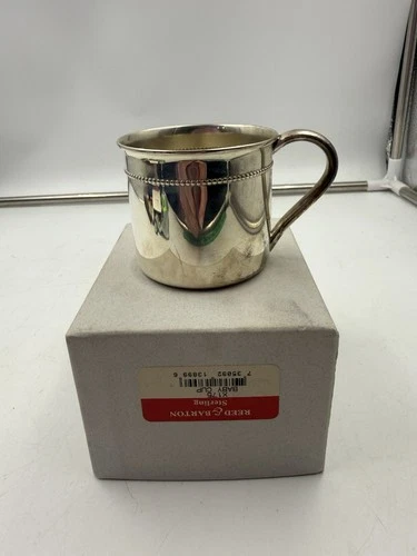 Reed & Barton Sterling Silver Cup engraved Initials AJH