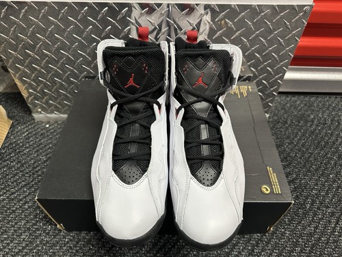Jordan True Flight - White Varsity Red- Black 342964-160 Size 11.5 - Picture 5 of 9