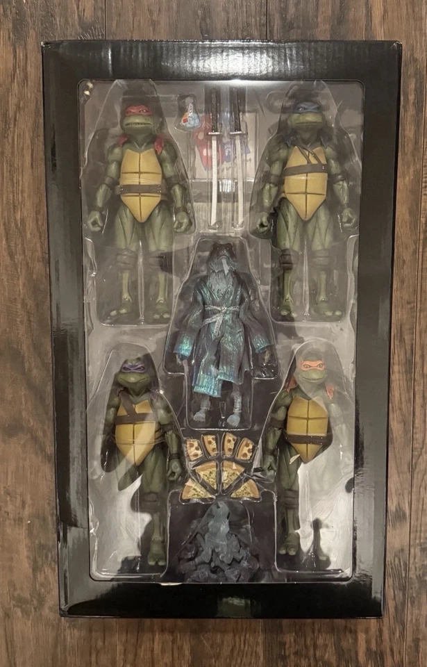 Neca TMNT (película de 1990) 35 aniversario paquete de 5 con Spirit of Splinter Foto 2 de 4
