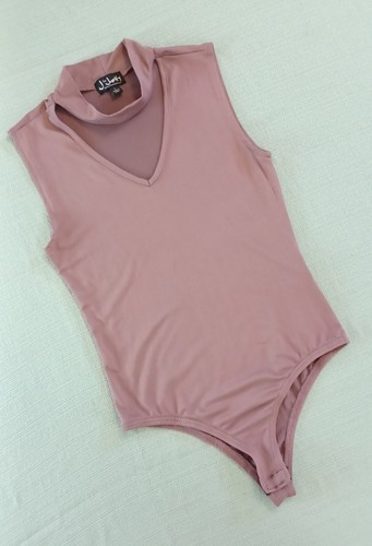 J For Justify Purple Bodysuit With Neck Choker Size Small Sexy Sleeveless V Neck - Picture 13 of 24