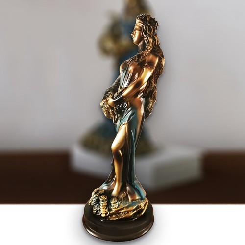 2 Stück Fortuna-Statue mit Verbundenen , Antike Griechische Römische G3939 - Bild 5 von 10