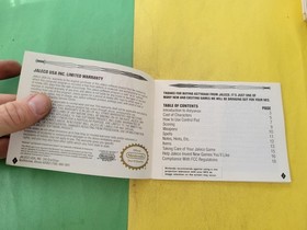 Astyanax Nintendo NES Manual de instrucciones Folleto SOLO