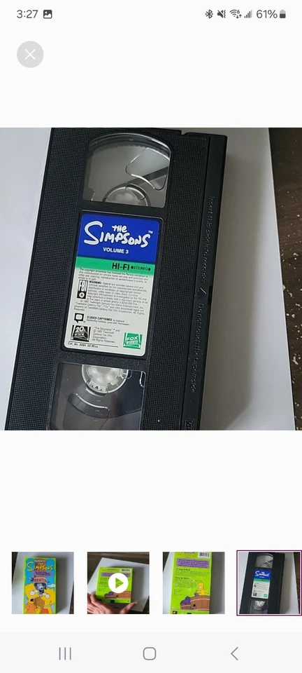 The Best of the Simpsons - V. 3 (VHS, 1997)  - Изображение 3 из 3
