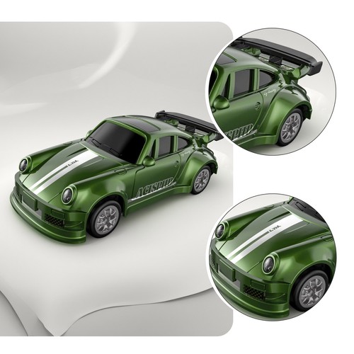 RC Drift Car KF20 Mini Desktop 1/64 Racing Car 4WD 2.4G Remote Controller Toy U2 - Picture 5 of 19