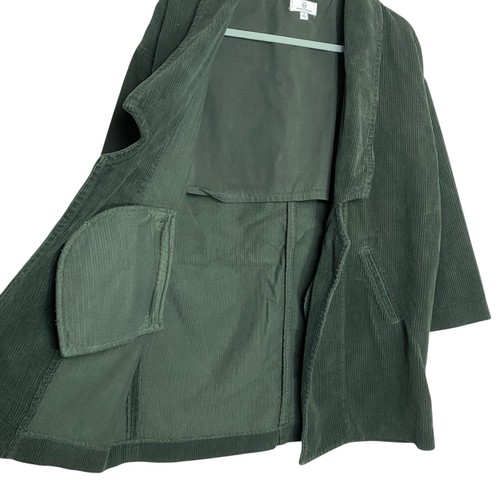 AG Adriano Goldschmied Cordjacke Damen S grün offen Oversize Taschen NEU - Bild 7 von 10
